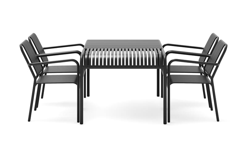 Gardeno Matgrupp Utomhus 150x90cm - Svart - Utemöbler - Utegrupp - Matgrupp utomhus