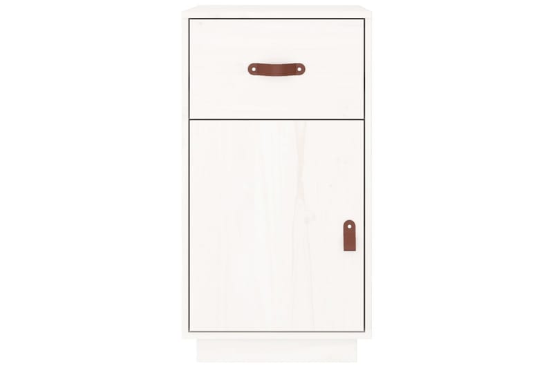 beBasic Skrivbordsskåp vit 40x50x75 cm massiv furu - White - Förvaring - Småförvaring