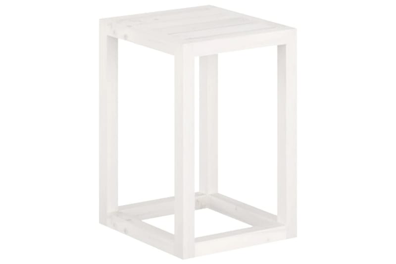 beBasic Växtställ 3 delar Vit massiv furu - White - Inredning - Kruka & ytterkruka