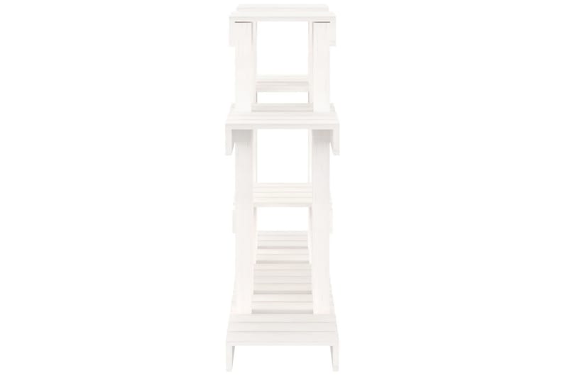 beBasic Växtställ vit 104,5x25x77,5 cm massiv furu - White - Inredning - Kruka & ytterkruka