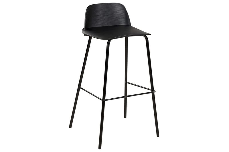 Barstol Mora set om 4 Svart - Svart - Möbler - Bord & matgrupper