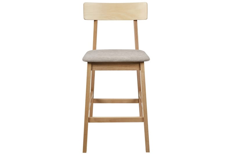 Barstol Isanti set om 2 Ljus Trä-Beige - Ljus Trä-Beige - Möbler - Bord & matgrupper