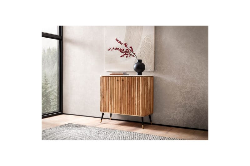 Hembar Wohnling Massivt trä med riktig marmorskiva modern - Möbler - Bord & matgrupper