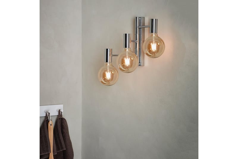 Vägglampa Bathlife Blänka 3L - Krom - Belysning & el - Badrumsbelysning