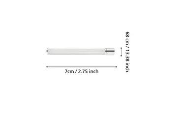 Spegelbelysning Eglo Tragacete 1 med Uttag - Vit/Silver/Krom - Belysning & el - Badrumsbelysning