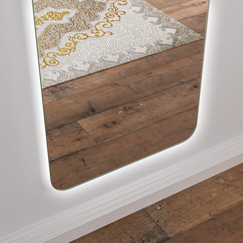 Stor spegel 170x50 cm | Justerbar LED-belysning med dimmer | Katarina - Belysning & el - Badrumsbelysning