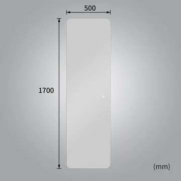 Stor spegel 170x50 cm | Justerbar LED-belysning med dimmer | Katarina - Belysning & el - Badrumsbelysning