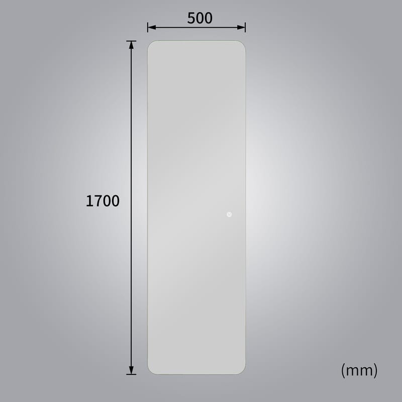 Stor spegel 170x50 cm | Justerbar LED-belysning med dimmer | Katarina - Belysning & el - Badrumsbelysning