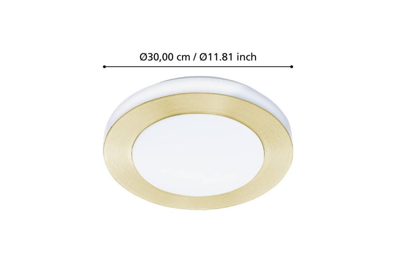 Taklampa Eglo Led Carpi - Vit/Mässing - Belysning & el - Badrumsbelysning