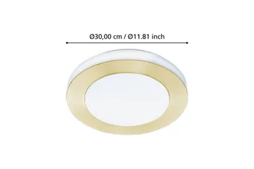 Taklampa Eglo Led Carpi - Vit/Mässing - Belysning & el - Badrumsbelysning - Badrumslampa tak