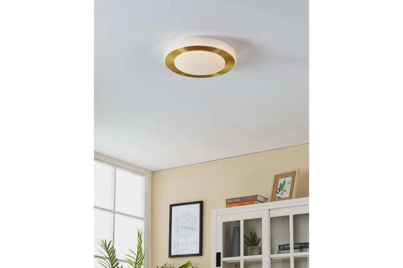 Taklampa Eglo Led Carpi - Vit/Mässing - Belysning & el - Badrumsbelysning - Badrumslampa tak