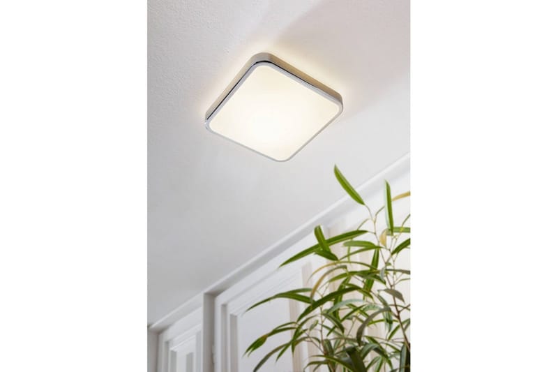 Taklampa Eglo Manilva 1 - Vit/Krom - Belysning & el - Badrumsbelysning - Badrumslampa tak