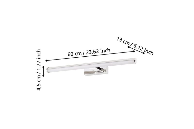 Vägglampa Eglo Vadumi 600 mm - Vit/Krom - Belysning & el - Badrumsbelysning