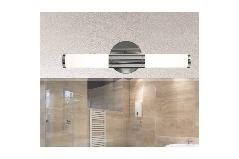 Vägglampa Eglo Palmera Krom Vit - Vit/Krom - Belysning & el - Badrumsbelysning