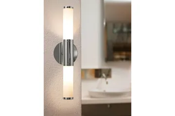 Vägglampa Eglo Palmera Krom Vit - Vit/Krom - Belysning & el - Badrumsbelysning