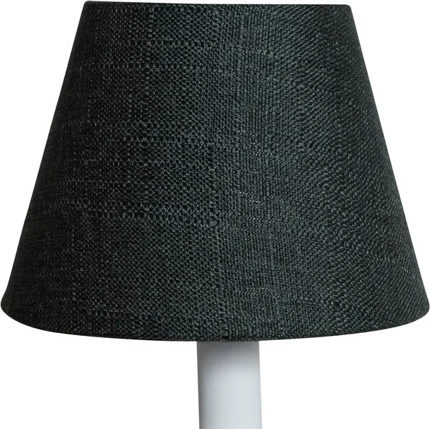 Lampskärm Grovlinne Ø46/21/H30 cm, Mörkgrön