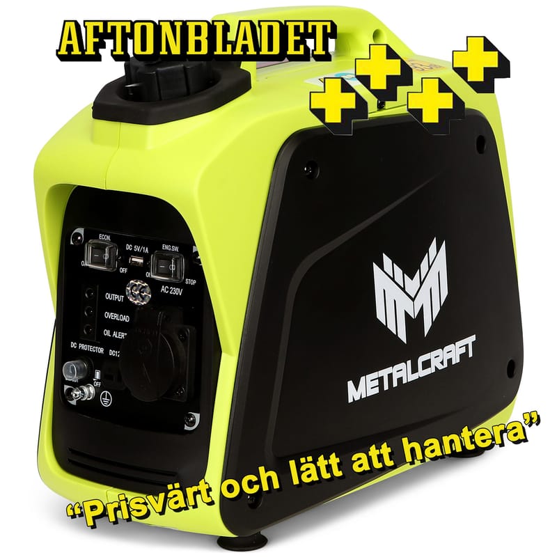 Digitalt elverk 1000W | Portabel med USB-port | Metalcraft, undefined