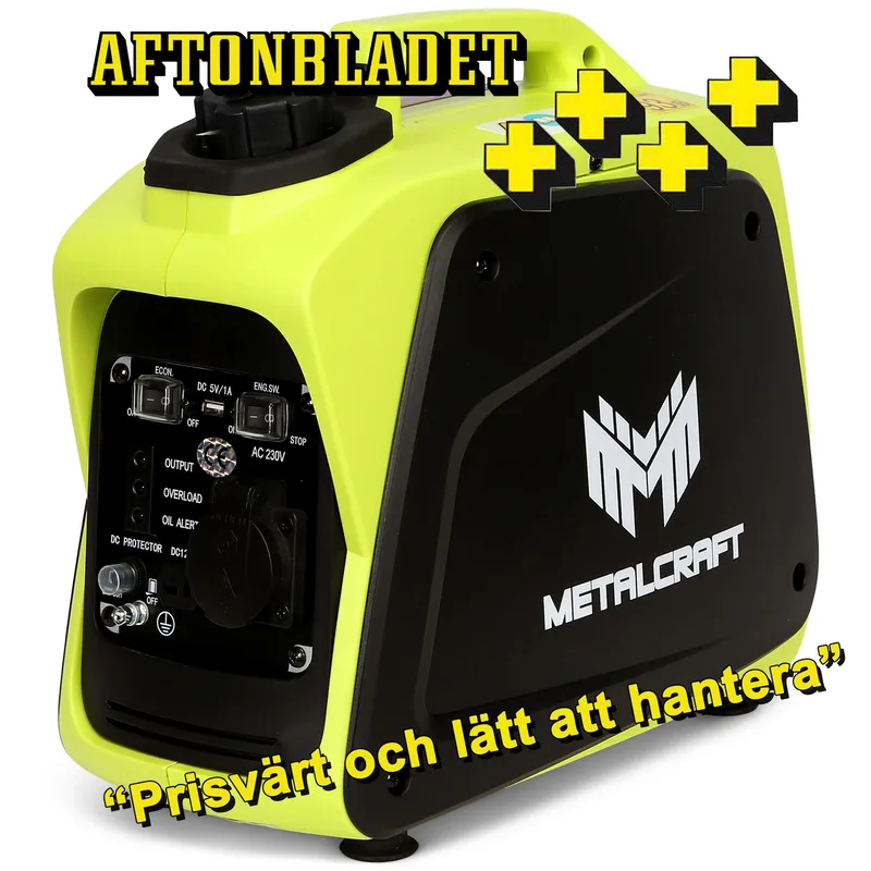 Digitalt elverk 1000W | Portabel med USB-port | Metalcraft, undefined