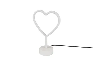Heart LED Bordslampa vit - Vit - Belysning & el - Inomhusbelysning & lampor - Sänglampor & nattduksbordslampa - Sänglampa bord