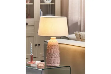 Azzurvi Bordslampa 56 cm E27 - Rosa/Vit - Belysning & el - Inomhusbelysning & lampor - Bordslampor