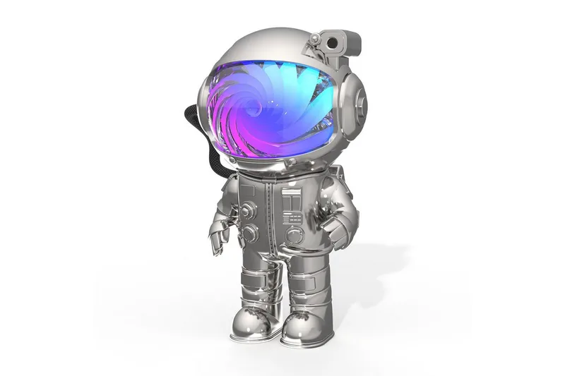 Barnlampa Mobility On Board Stellar Light Space Astronaut, Silver