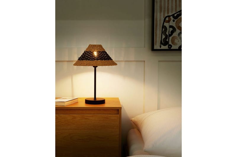 Boieba Bordslampa 40 cm E27 - Svart/Natur - Belysning & el - Inomhusbelysning & lampor - Fönsterlampa - Fönsterlampa på fot