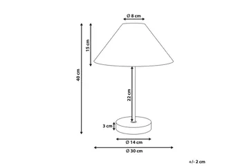 Boieba Bordslampa 40 cm E27 - Svart/Natur - Belysning & el - Inomhusbelysning & lampor - Bordslampor