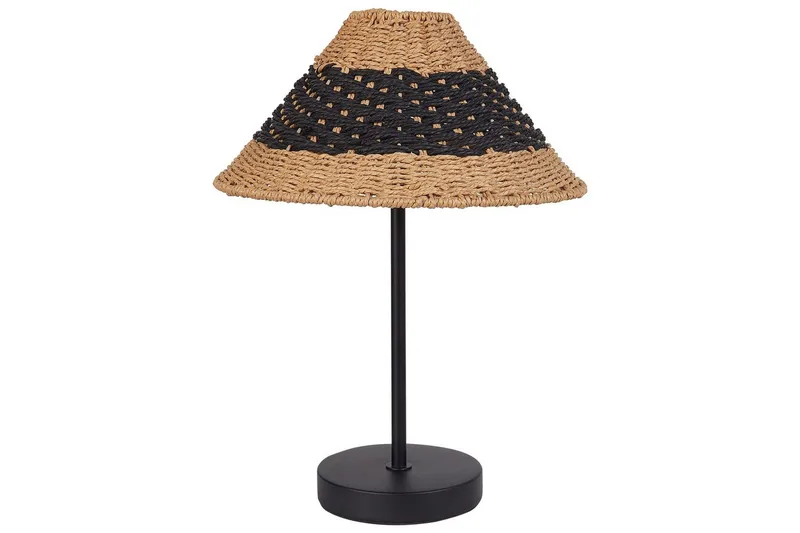 Boieba Bordslampa 40 cm E27, Svart/Natur