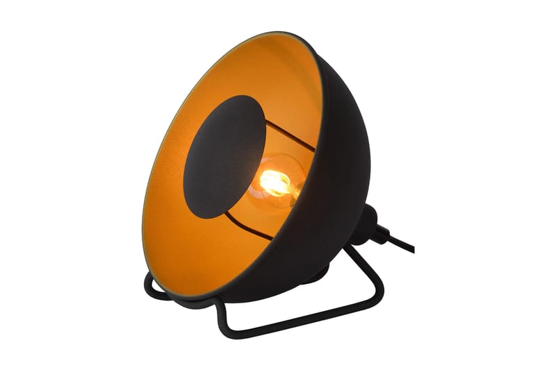 Alvaro Bordslampa 20 cm Svart - Lucide - Fönsterlampa på fot - Sovrumslampa - Vardagsrumslampa - Sänglampa bord - Fönsterlampa - Bordslampor