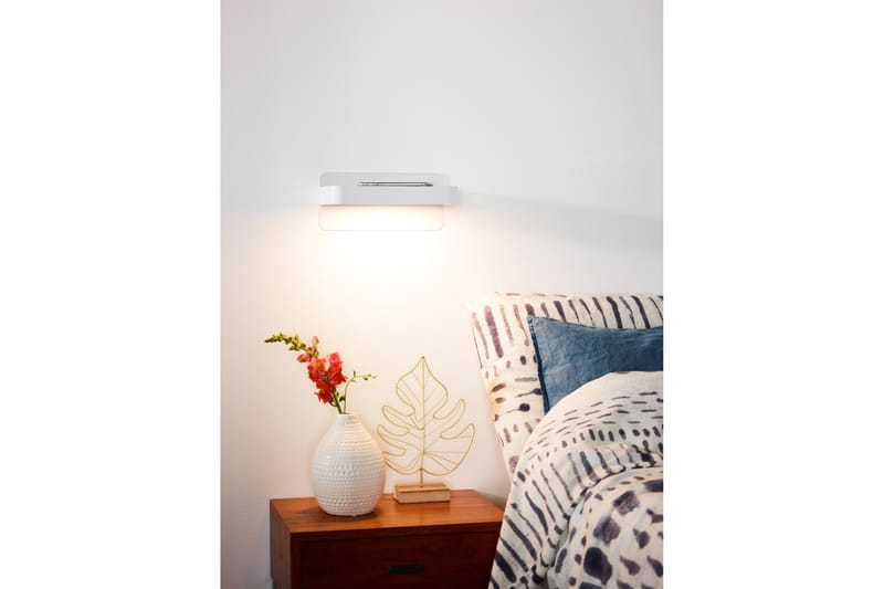 Atkin Bordslampa Vit - Lucide - Fönsterlampa på fot - Sovrumslampa - Vardagsrumslampa - Sänglampa bord - Fönsterlampa - Bordslampor