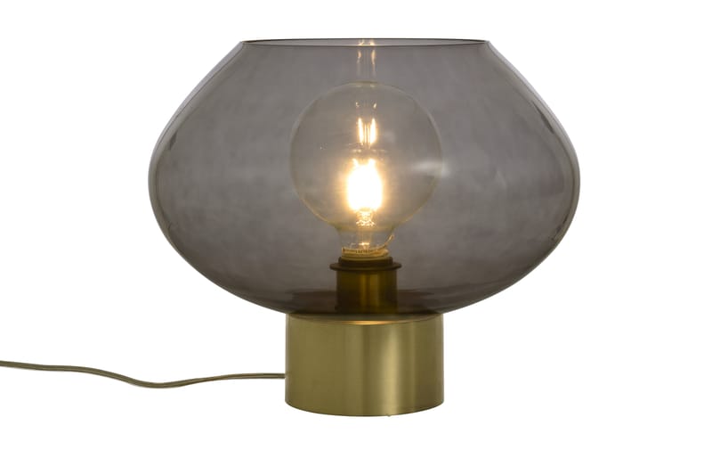 Bell Bordslampa Stor Mässing/Rökfärgat - Aneta - Bordslampor - Vardagsrumslampa - Fönsterlampa på fot - Fönsterlampa - Sänglampa bord - Sovrumslampa