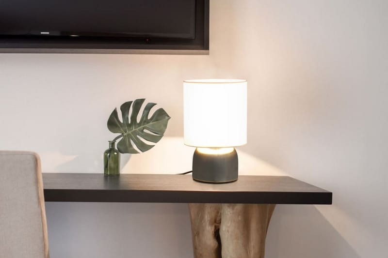 Bordslampor 2 st touch-knapp vit E14 - Vit - Fönsterlampa på fot - Sovrumslampa - Vardagsrumslampa - Sänglampa bord - Fönsterlampa - Bordslampor