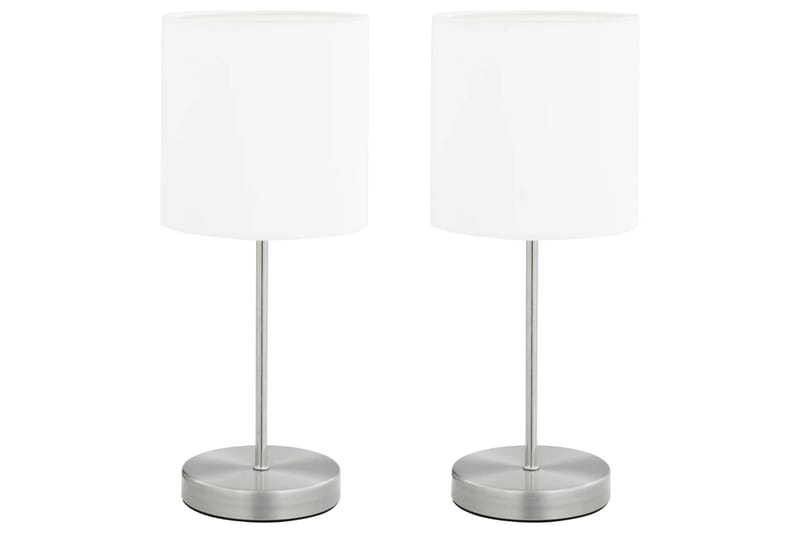 Bordslampor 2 st touch-knapp vit E14 - Vit - Fönsterlampa på fot - Sovrumslampa - Vardagsrumslampa - Sänglampa bord - Fönsterlampa - Bordslampor