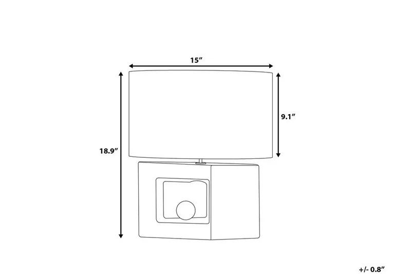 Duero Bordslampa 38 cm - Grå - Belysning & el - Inomhusbelysning & lampor - Bordslampor