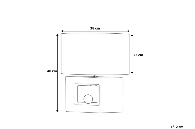 Duero Bordslampa 38 cm - Grå - Belysning & el - Inomhusbelysning & lampor - Bordslampor