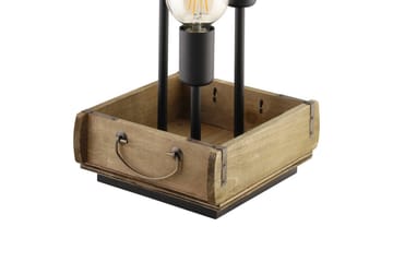 Bordslampa Eglo Wootton - Brun/Svart - Belysning & el - Inomhusbelysning & lampor - Bordslampor