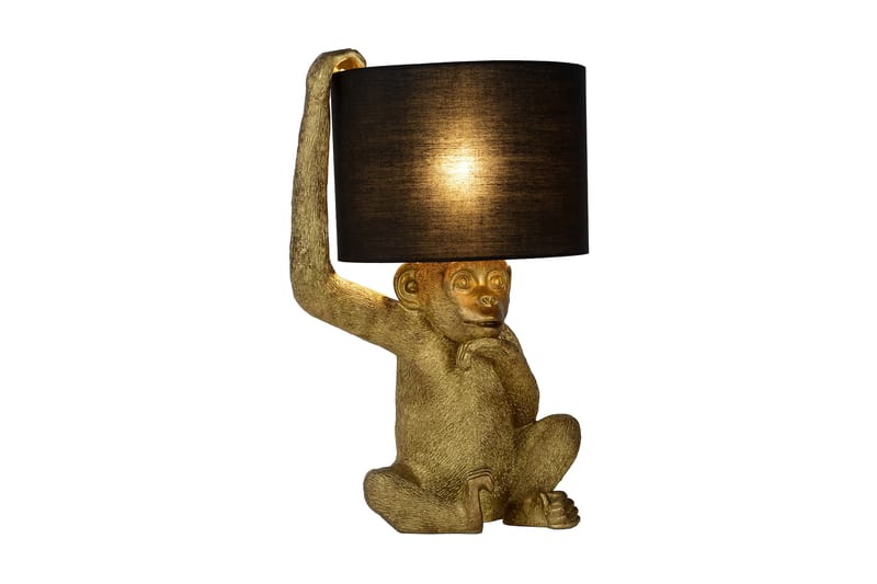 Extravaganza Chimp Bordslampa Mässing/Guld - Lucide - Bordslampor - Vardagsrumslampa - Fönsterlampa på fot - Fönsterlampa - Sänglampa bord - Sovrumslampa