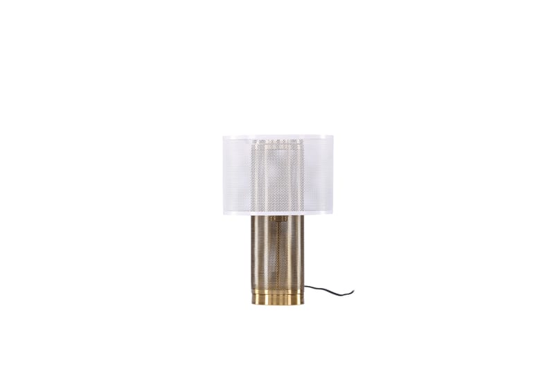 Fharman Bordslampa 39 cm - Vit - Fönsterlampa på fot - Sovrumslampa - Vardagsrumslampa - Sänglampa bord - Fönsterlampa - Bordslampor