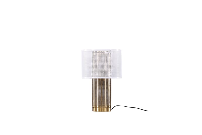 Fharman Bordslampa 39 cm - Vit - Fönsterlampa på fot - Sovrumslampa - Vardagsrumslampa - Sänglampa bord - Fönsterlampa - Bordslampor