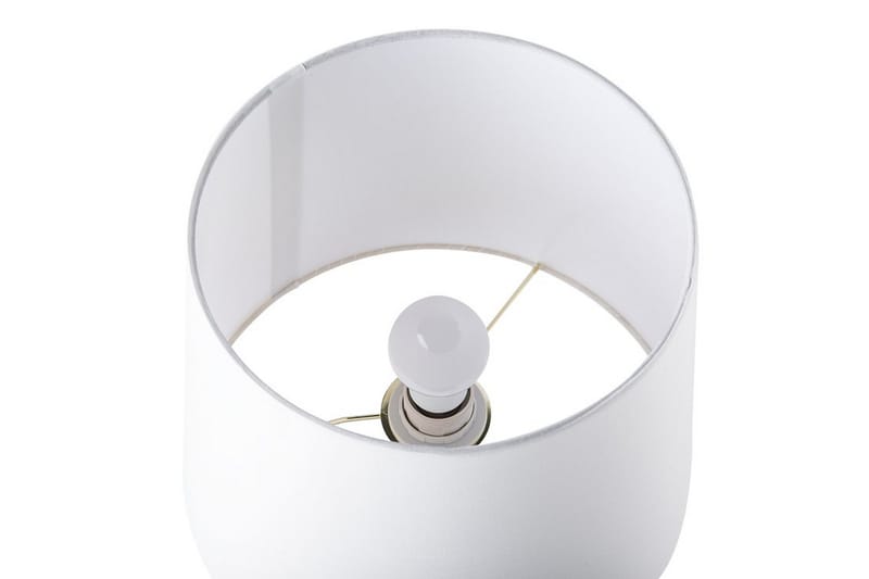 Hodmo Bordslampa 30 cm - Vit - Fönsterlampa på fot - Sovrumslampa - Vardagsrumslampa - Sänglampa bord - Fönsterlampa - Bordslampor