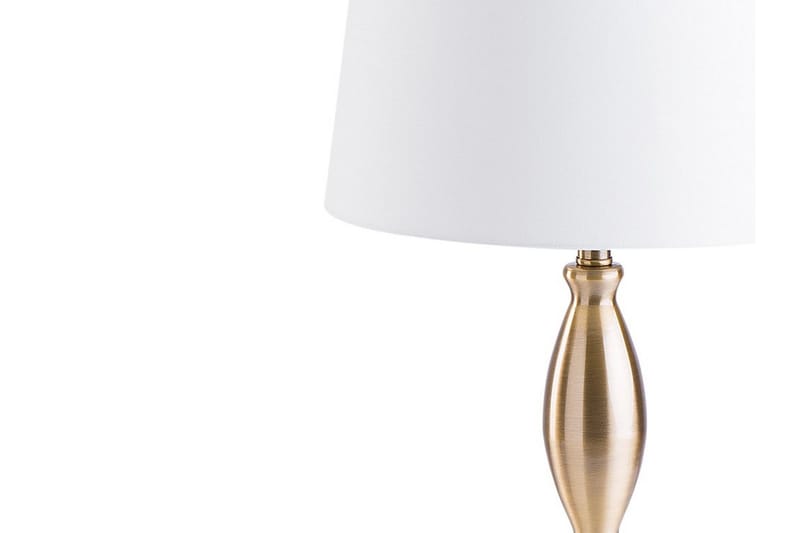 Hodmo Bordslampa 30 cm - Vit - Fönsterlampa på fot - Sovrumslampa - Vardagsrumslampa - Sänglampa bord - Fönsterlampa - Bordslampor