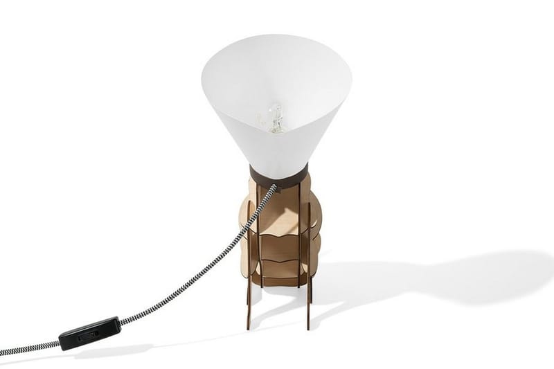 Isna Bordslampa 24 cm - Vit - Fönsterlampa på fot - Sovrumslampa - Vardagsrumslampa - Sänglampa bord - Fönsterlampa - Bordslampor