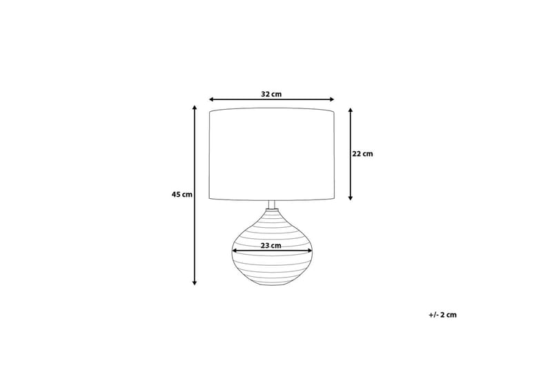 Kuban Bordslampa 32 cm - Silver - Fönsterlampa på fot - Sovrumslampa - Vardagsrumslampa - Sänglampa bord - Fönsterlampa - Bordslampor