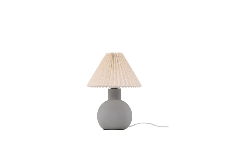 Manno Bordslampa 37 cm - Grå - Fönsterlampa på fot - Sovrumslampa - Vardagsrumslampa - Sänglampa bord - Fönsterlampa - Bordslampor