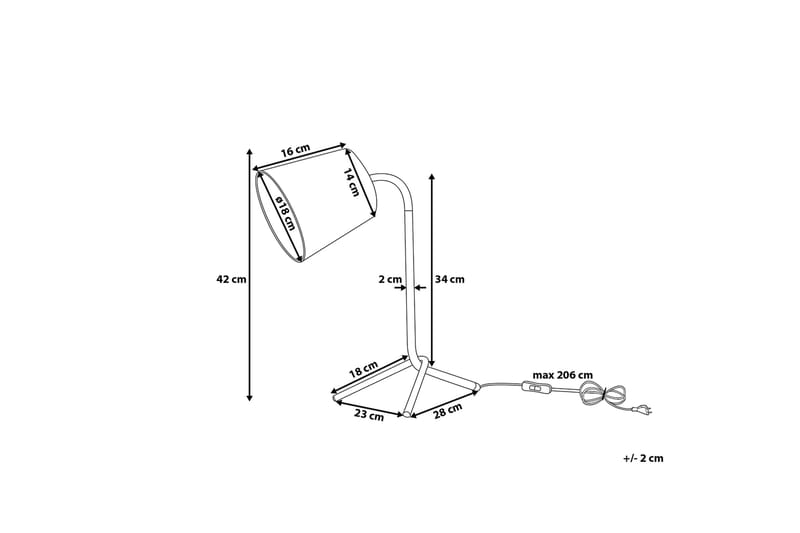 Mooki Bordslampa 28 cm - Svart - Belysning & el - Inomhusbelysning & lampor - Bordslampor