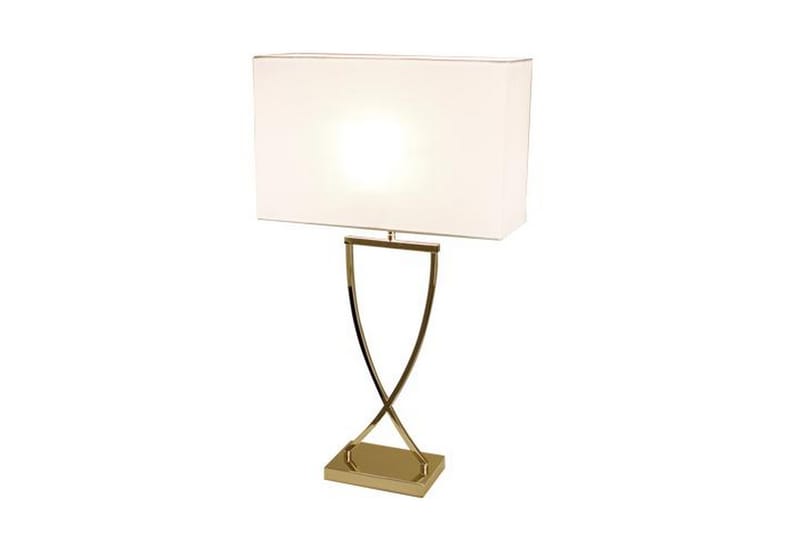 Omega Bordslampa Vit/Guld - By Rydéns - Bordslampor - Vardagsrumslampa - Fönsterlampa på fot - Fönsterlampa - Sänglampa bord - Sovrumslampa