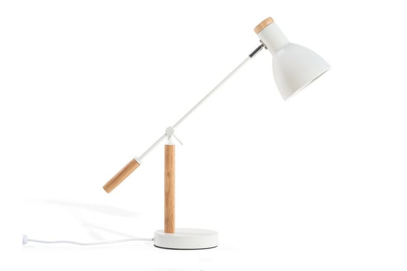 Peckos Bordslampa 15 cm - Vit - Fönsterlampa på fot - Sovrumslampa - Vardagsrumslampa - Sänglampa bord - Fönsterlampa - Bordslampor