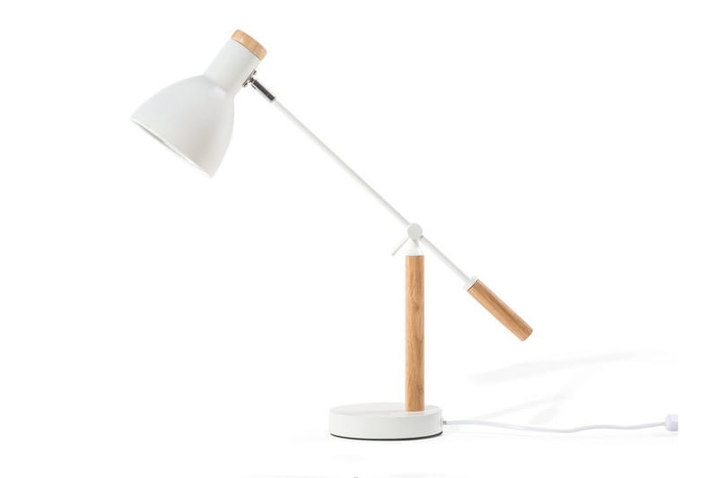 Peckos Bordslampa 15 cm - Vit - Fönsterlampa på fot - Sovrumslampa - Vardagsrumslampa - Sänglampa bord - Fönsterlampa - Bordslampor