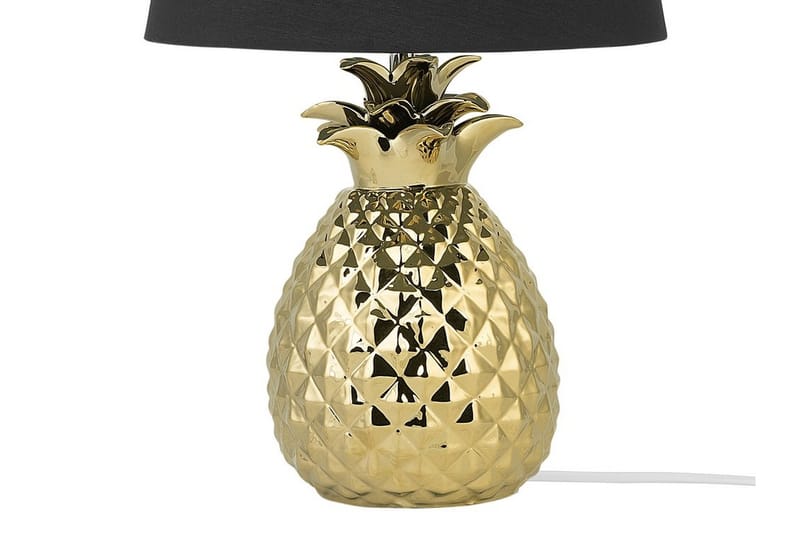 Pineapple Bordslampa 32 cm - Guld - Fönsterlampa på fot - Sovrumslampa - Vardagsrumslampa - Sänglampa bord - Fönsterlampa - Bordslampor