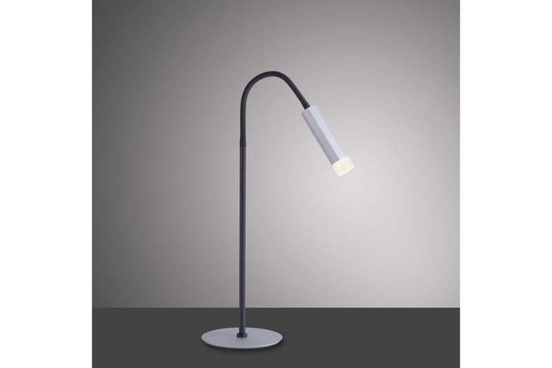 PURE-GEMIN bordslampa, aluminium - Grå - Fönsterlampa på fot - Sovrumslampa - Vardagsrumslampa - Sänglampa bord - Fönsterlampa - Bordslampor